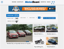 Tablet Screenshot of motorbeam.com
